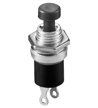 95-839-00008-drucktaster-Black Taster Drucktaster Schliesser Schwarzer Kopf