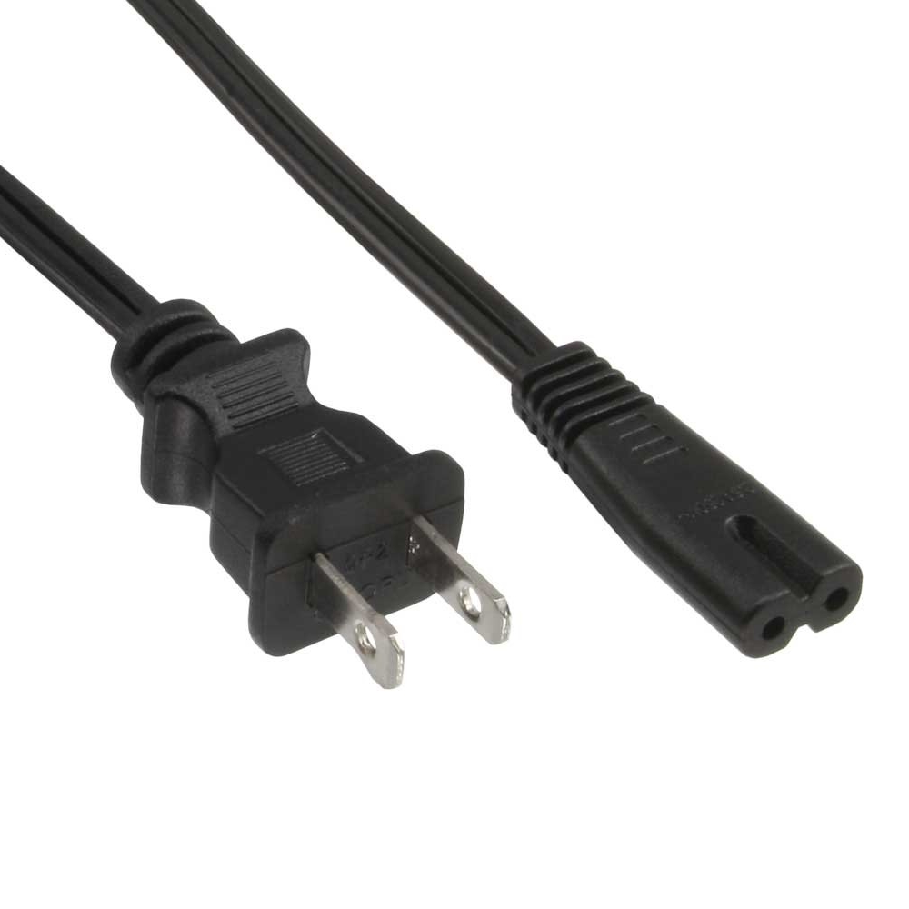 41-679-00340 1.8m USA Netzkabel 2pol mit C7 Eurostecker USA NEMA USA Stromkabel