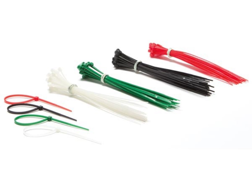 Kabelbinder_100mm_Bunt_42-690-00630 Kabelbinder 160mm x 2,5mm 4-Farben 100er Pack