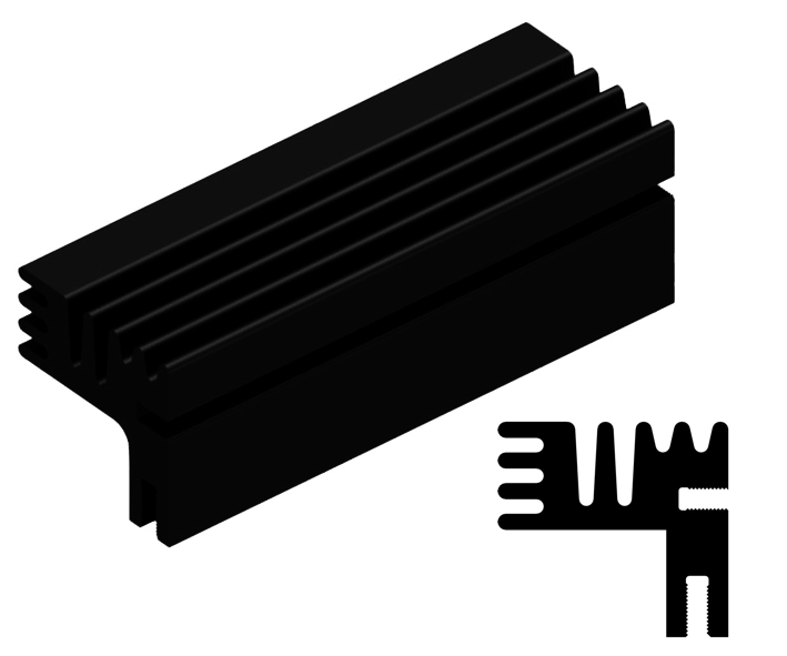 Strang_Kuehkoerper_8-891-00540_B01 Rippen Kühlkörper 84x30x28mm Strang abgewinkelt