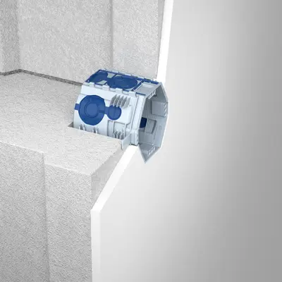 Schalterdose Luftdicht ECON FIX mit Schnellfixierung ohne Gibs Tiefe 45mm - 25er Pack