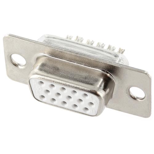 40-871-00023-15HD-Sub-D-Buchse-VGA-Buchse SUB-D 15pol Buchse Lötkelch HD 3-reihig VGA Buchse