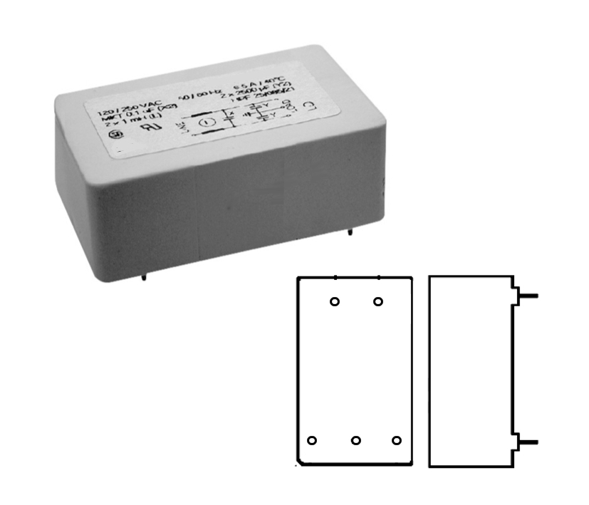 Entstörkondensator Netzfilter 6A 250V 0,1uF 2x 2500pF 2x1mH für Einbau in Platinen Entstör-Drossel Entstörkondensator Netzfilter 6A 250V 0,1uF 2x 2500pF 2x1mH für Einbau in Platinen Entstör-Drossel