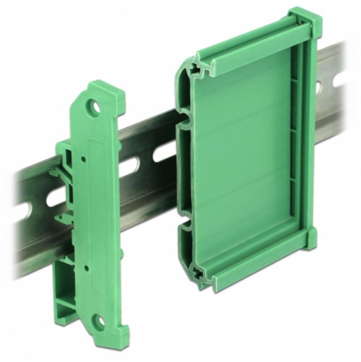 Hutschiene_Platinenhalterung_52-625-03510_B1 Hutschiene Platinenhalterung für Platine 100x72mm Gehäuse DIN Rail Gehäuse TS35