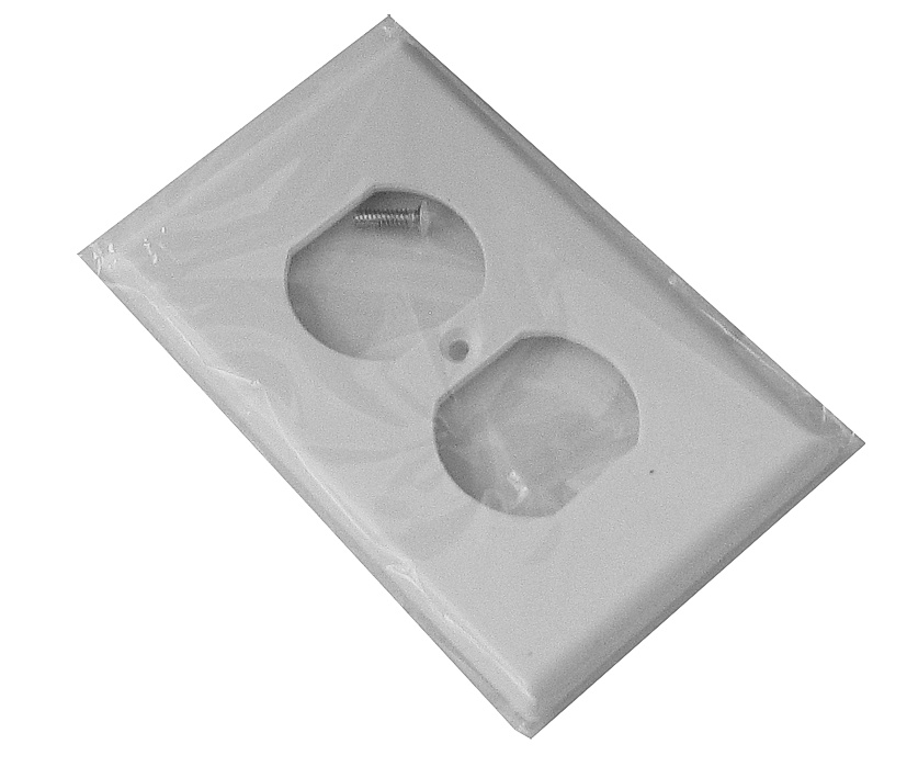 2fach_USA_Steckdosenblende_39-870-02272_A Blende Abdeckung für 2-fach USA Steckdose Nr 39-870-02270