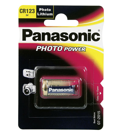 55bbad52dbb7401c1e868fce47e00e5b CR123A Batterie Lithium 3V Panasonic