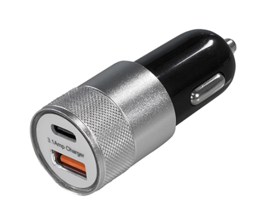 KFZ USB Adapter 12V auf 5V 3A mit USB-C und USB-A Buchsen KFZ USB Adapter 12V auf 5V 3A mit USB-C und USB-A Buchsen