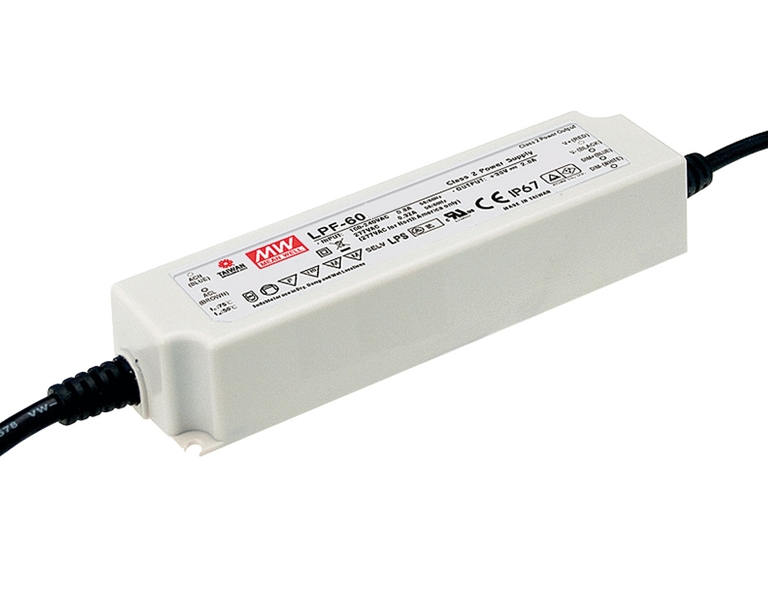 43-700-01180_LPF60_Bild01 24V Netzteil 24V 60W 2,5A IP67 Indoor Oudoor SELV LPF