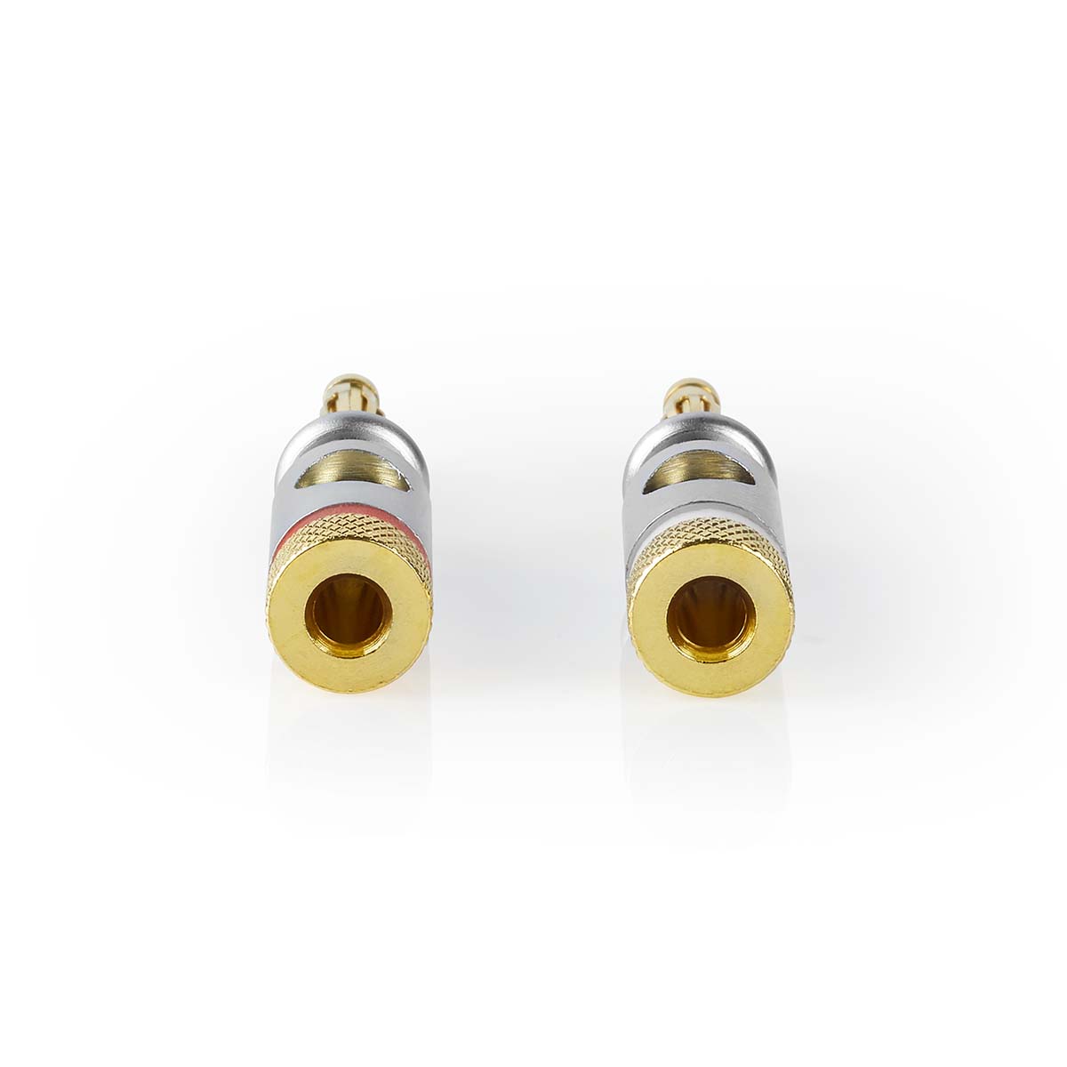 4mm Bananenstecker 24K vergoldet Hochstromstecker - Paar -