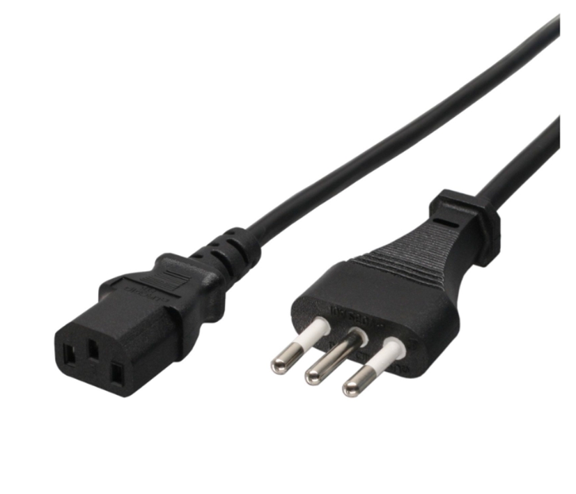 1,8m Netzkabel Italien Stecker auf Kaltgeräte 1,8m Netzkabel Italien Stecker auf Kaltgeräte