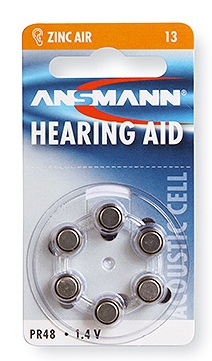 7aa902a537f44c1b7860f35777d306b5 Knopfzelle ZINK Luft 13 für Hörgeräte 6er Pack