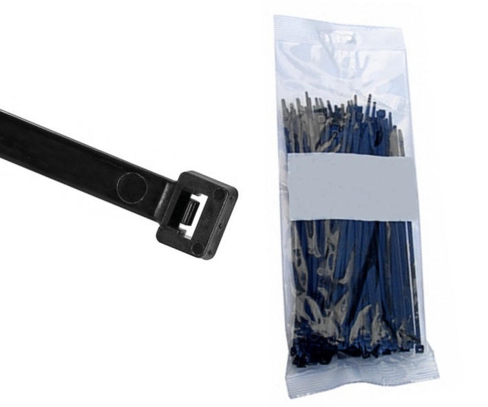 Kabelbinder_200mm_schwarz_42-690-00780 Kabelbinder 200mm x 4,5mm Schwarz 100er Pack