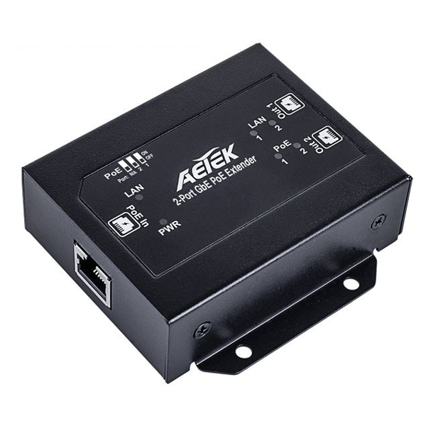 66-840-04320_PoE-Splitter_1auf2_B2024-1 PoE Verteiler 1xPoE auf 2xPoE Ausgänge 10-100-1000Mbit PoE-Extender