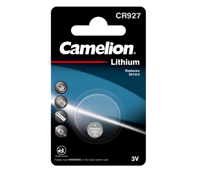 CR927 Lithium Zelle 3V Knopfzelle CR 927 Lithiumzelle 9,5x2,7mm 5012LC LC57