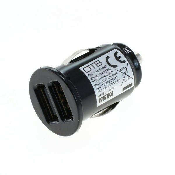 43-846-00666-1 KFZ USB Adapter 12V oder 24V Eingang auf 2x USB Buchse max 4,8A