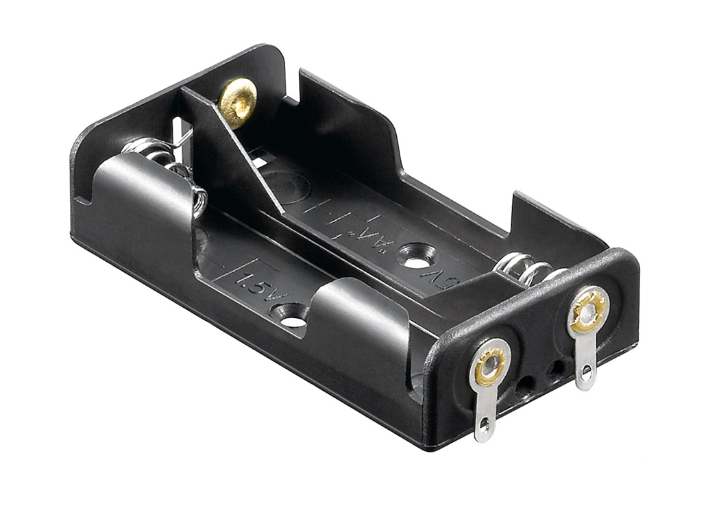 Batteriehalter für 2x Mignon AA Zelle Lötanschluss