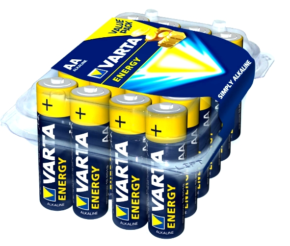 33-460-01260-24er-Pack-VARTA AA Mignon Batterie 4106 Alkaline 1,5V 24-Stück Packung