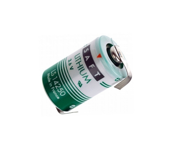 33-460-00250_halb_Mignon_Lithiumbatt 3,6V Batterie Lithium 1/2AA mit Lötfahnen Bauform 1/2Mignon