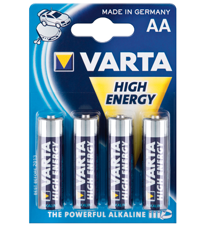 AA Mignon Batterie Alkaline 1,5V Packung mit 4-Stück AA Mignon Batterie Alkaline 1,5V Packung mit 4-Stück