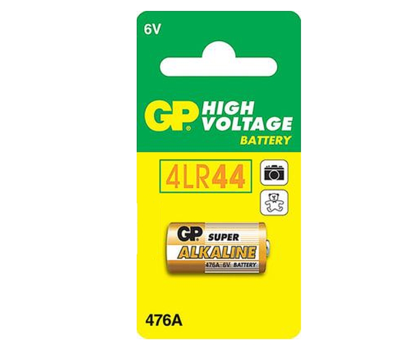 6V_Batterie_GP476AF_LR44_L1325_33-460-00340 6V Batterie 25x13mm 4LR44 GP476A GP476C2 L1325 4AG13 A544 V40349X PX28A