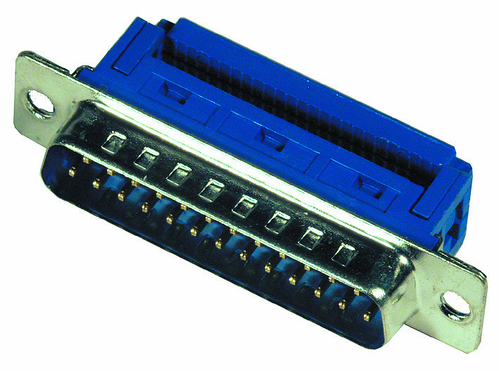 40-871-00031-SK-25-S SUB-D 25pol Stecker Schneid-Klemm 2-reihig für Flachbandkabel