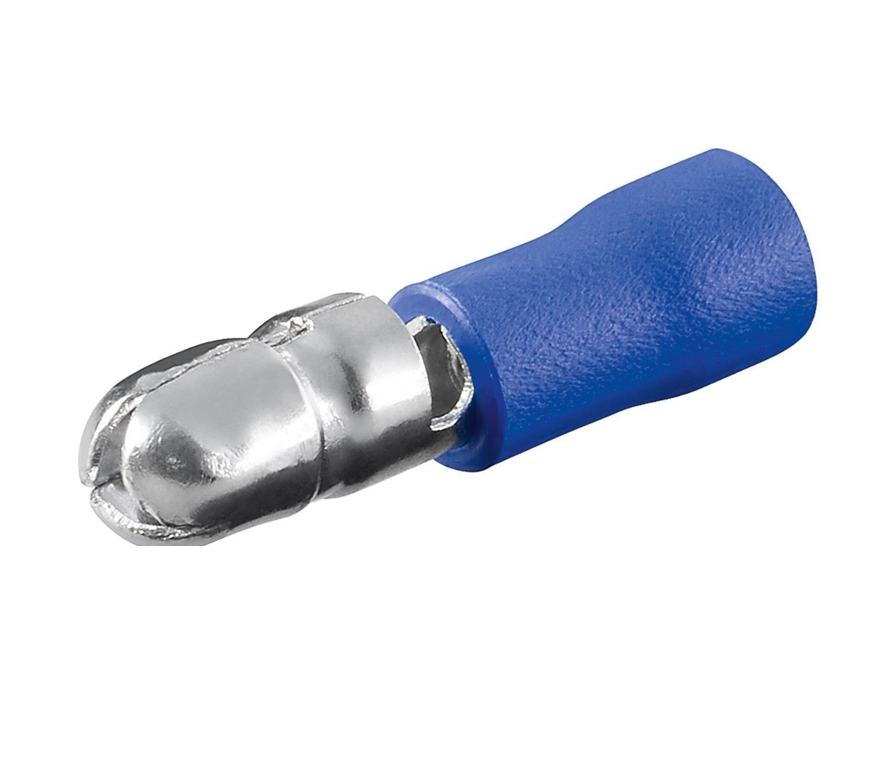Rundstecker_Blau_45-821-00465 5mm Rundstecker BLAU teilisoliert