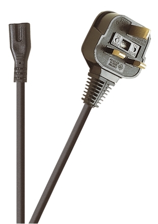 b56c1b39113ab9547930eab2418c1007 1.8m Netzkabel British UK GB Stecker auf 2pol Euro-Kupplung