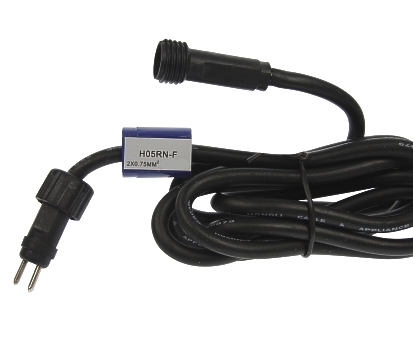 39-855-00830-trafoverlaengerung-AC-Bild01 1,5m Trafo Kabel Verlängerung Trafo Anschlusskabel 15mm-Serie