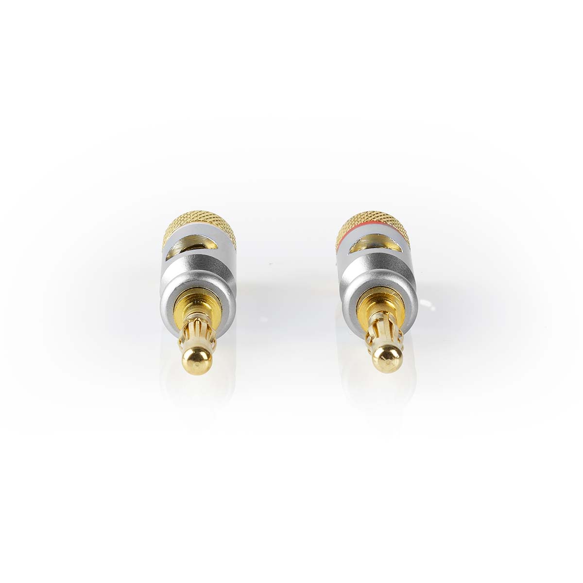 4mm Bananenstecker 24K vergoldet Hochstromstecker - Paar -