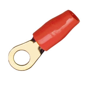 27f41c48307a1ed3c03c190cf93f7843 M6 Ringschuh bis 10qmm vergoldet teilisoliert Rot