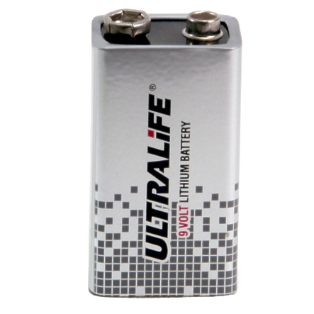 33-460-00390-Ultralife-9V-2014 9V Batterie Lithium Block 1200mAh Ultralife 9V Block